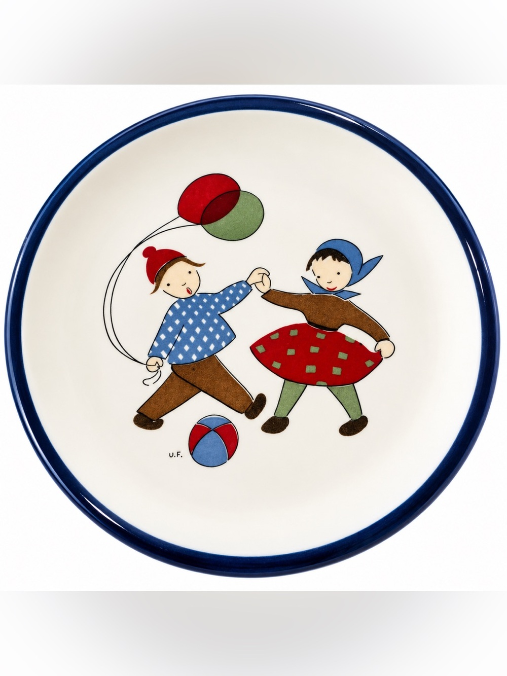 RARE old Waechtersbach Children’s Plate West Germany antique vintage
